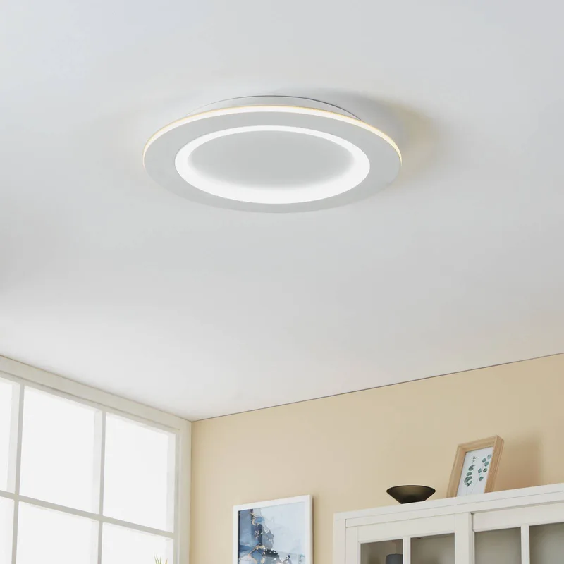 LED plafondlamp Padrogiano-Z, Ø 45 cm de EGLO connect en Blanc – photo produit 2 sur 5