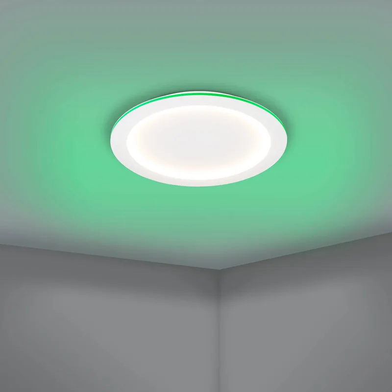 LED plafondlamp Padrogiano-Z, Ø 60 cm de EGLO connect en Blanc – photo produit 5 sur 5