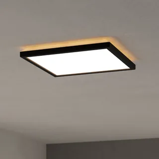LED plafondlamp Rovito-Z, 29 x 29 cm van EGLO connect in Zwart – productfoto 1 van 5