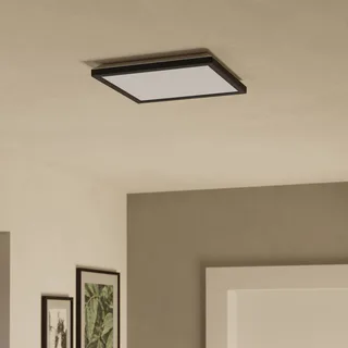 LED plafondlamp Rovito-Z, 29 x 29 cm van EGLO connect in Zwart – productfoto 3 van 5