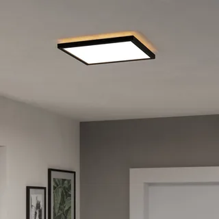 LED plafondlamp Rovito-Z, 29 x 29 cm van EGLO connect in Zwart – productfoto 2 van 5