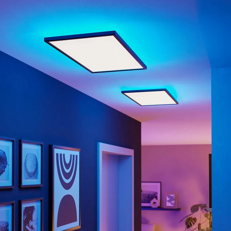 LED plafondlamp Rovito-Z, 57 x 30 cm från EGLO connect i Svart – produktbild 2 av 5