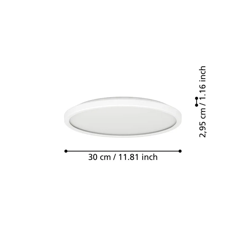 LED plafondlamp Rovito-Z, Ø 30 cm by EGLO connect in White – product photo 4 of 5