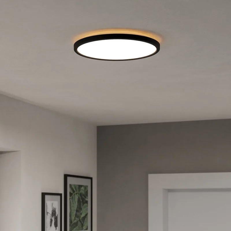 LED plafondlamp Rovito-Z, Ø 30 cm von EGLO connect in Schwarz – Produktfoto 2 von 5