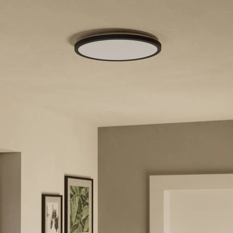 LED plafondlamp Rovito-Z, Ø 30 cm von EGLO connect in Schwarz – Produktfoto 3 von 5