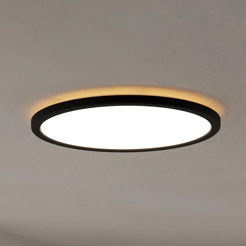LED plafondlamp Rovito-Z, Ø 39 cm van EGLO connect in Zwart – productfoto 1 van 5