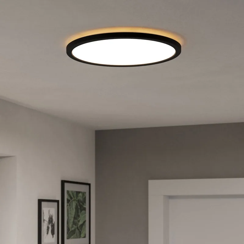 LED plafondlamp Rovito-Z, Ø 39 cm van EGLO connect in Zwart – productfoto 2 van 5