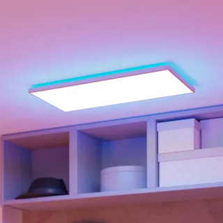 LED plafondlamp Rovito-Z, wit, 57 x 30 cm från EGLO connect i Vit, Opaal – produktbild 1 av 5