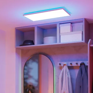 LED plafondlamp Rovito-Z, wit, 57 x 30 cm från EGLO connect i Vit, Opaal – produktbild 2 av 5