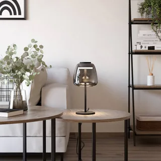 LED tafellamp Alfero-Z, RGB, CCT, zwart by EGLO connect in Black, Chrome – product photo 2 of 5