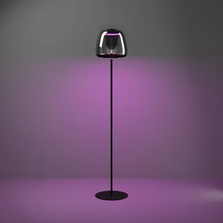 LED vloerlamp Alfero-Z, RGB, CCT, zwart van EGLO connect in Zwart, Chroom – productfoto 5 van 5