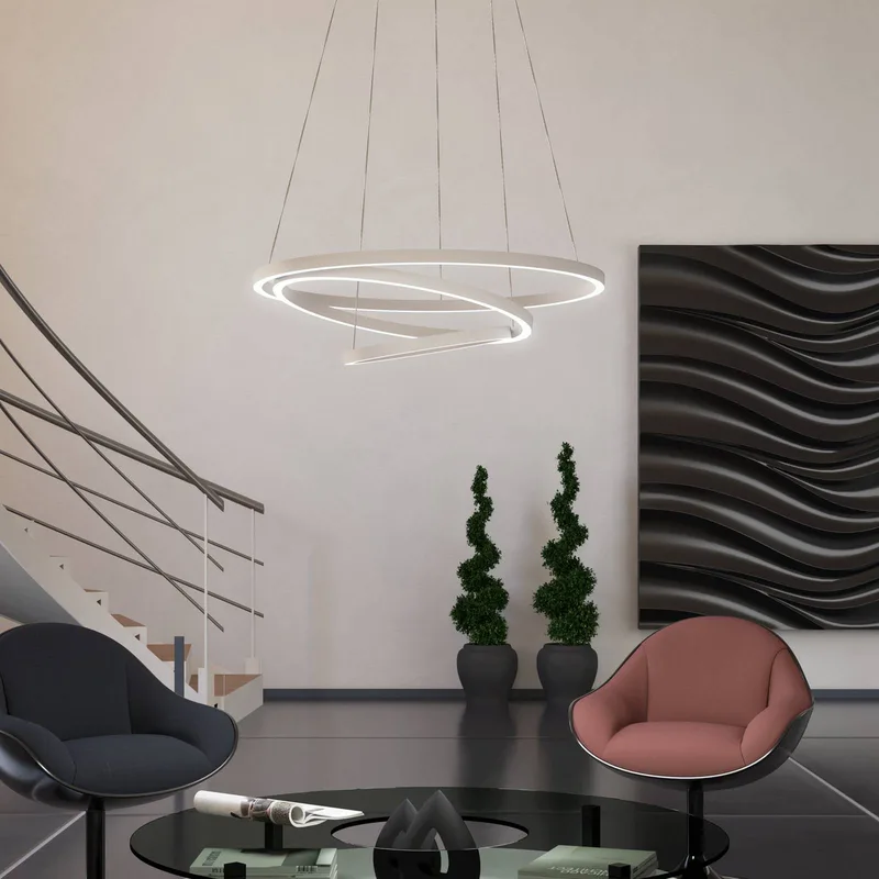 Lobinero-Z LED hanglamp van EGLO connect in Wit – productfoto 3 van 5