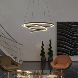 Lobinero-Z LED hanglamp, zwart by EGLO connect in Black, White – product photo 2 of 5