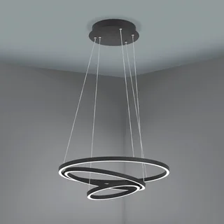 Lobinero-Z LED hanglamp, zwart by EGLO connect in Black, White – product photo 5 of 5