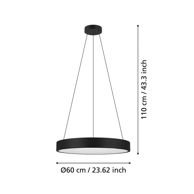 Marghera-Z LED-pendellampa från EGLO connect i Svart – produktbild 2 av 3