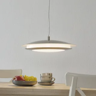 Moneva-C LED hanglamp nikkel Ø 48,5 von EGLO connect in Nikkel mat – Produktfoto 1 von 5