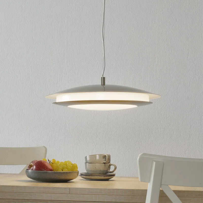 Moneva-C LED hanglamp nikkel Ø 48,5 von EGLO connect in Nikkel mat – Produktfoto 1 von 5