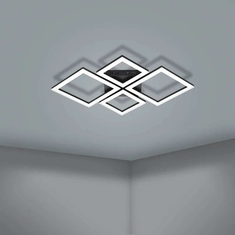 Paranday-Z LED plafondlamp 4-l. 63cm by EGLO connect in Black, White – product photo 5 of 5