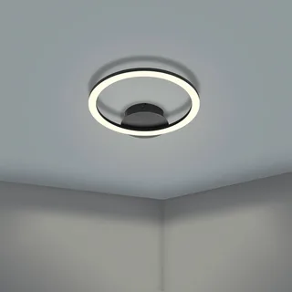 Parrapos-Z LED plafondlamp, 1-lamp van EGLO connect in Zwart, Wit – productfoto 5 van 5