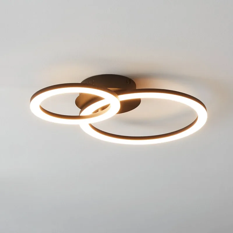 Parrapos-Z LED plafondlamp, 2-lamps de EGLO connect en Noir, Blanc – photo produit 1 sur 5