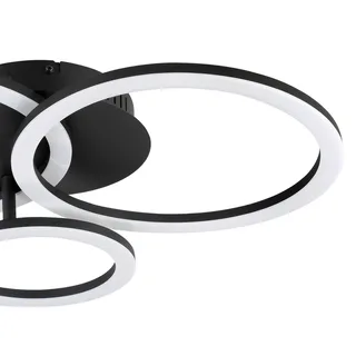 Parrapos-Z LED plafondlamp, 3-lamps de EGLO connect en Noir, Blanc – photo produit 5 sur 5