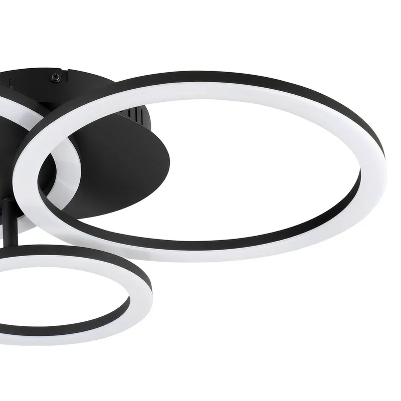 Parrapos-Z LED plafondlamp, 3-lamps de EGLO connect en Noir, Blanc – photo produit 5 sur 5
