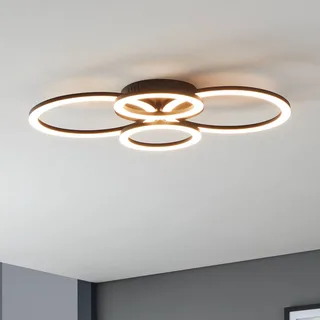 Parrapos-Z LED plafondlamp, 4-lamps de EGLO connect en Noir, Blanc – photo produit 1 sur 5