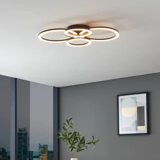 Parrapos-Z LED plafondlamp, 4-lamps de EGLO connect en Noir, Blanc – photo produit 2 sur 5
