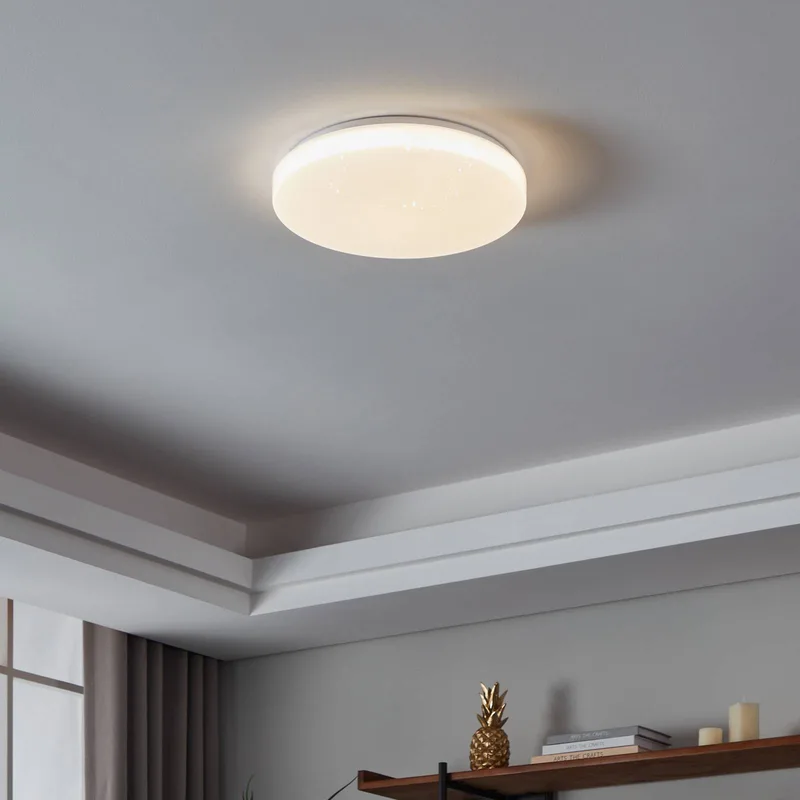 plafondlamp Totari-Z, Ø38cm, 18W, kristaleffect van EGLO connect in Wit – productfoto 2 van 5