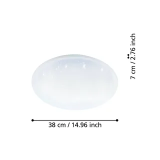 plafondlamp Totari-Z, Ø38cm, 18W, kristaleffect van EGLO connect in Wit – productfoto 4 van 5