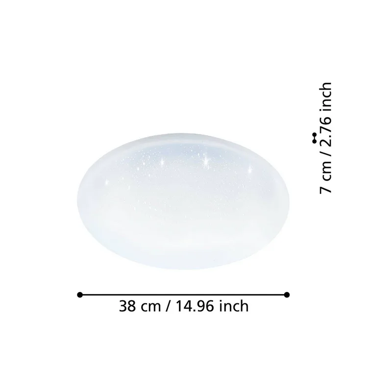 plafondlamp Totari-Z, Ø38cm, 18W, kristaleffect van EGLO connect in Wit – productfoto 4 van 5