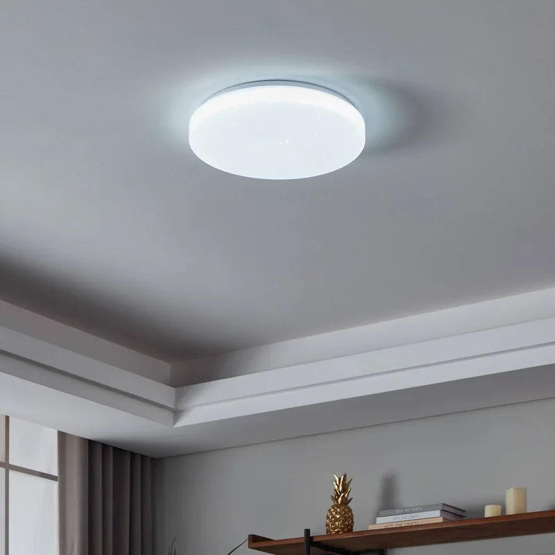 plafondlamp Totari-Z, Ø38cm, 18W, kristaleffect van EGLO connect in Wit – productfoto 3 van 5