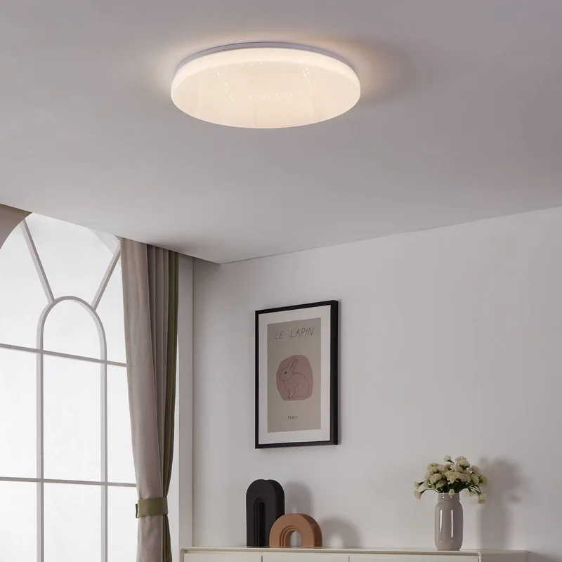 plafondlamp Totari-Z, Ø56cm, 32W, kristaleffect de EGLO connect en Blanc – photo produit 3 sur 5