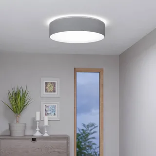 Romao-Z LED plafondlamp, Ø57cm, grijs de EGLO connect en Gris, Blanc – photo produit 2 sur 5