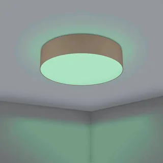 Romao-Z LED plafondlamp, Ø57cm, taupe by EGLO connect in Taupe, White – product photo 3 of 5