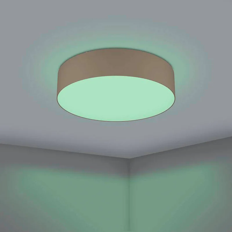 Romao-Z LED plafondlamp, Ø57cm, taupe by EGLO connect in Taupe, White – product photo 3 of 5