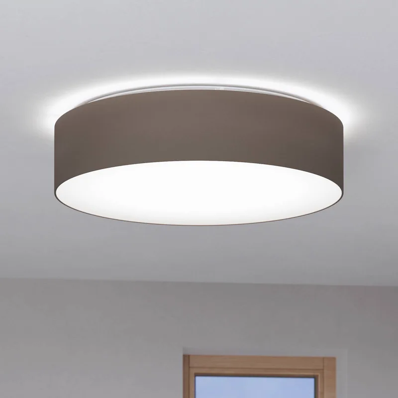 Romao-Z LED plafondlamp, Ø57cm, taupe by EGLO connect in Taupe, White – product photo 1 of 5