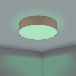Romao-Z LED plafondlamp, Ø57cm, taupe by EGLO connect in Taupe, White – product photo 5 of 5