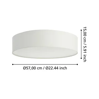 Romao-Z LED plafondlamp, Ø57cm von EGLO connect in Weiß – Produktfoto 4 von 5
