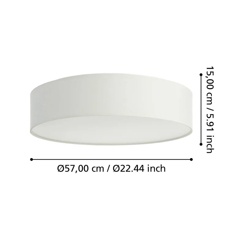 Romao-Z LED plafondlamp, Ø57cm von EGLO connect in Weiß – Produktfoto 4 von 5