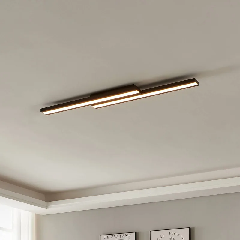 Saliteras-Z LED plafondlamp van EGLO connect in Zwart – productfoto 3 van 5
