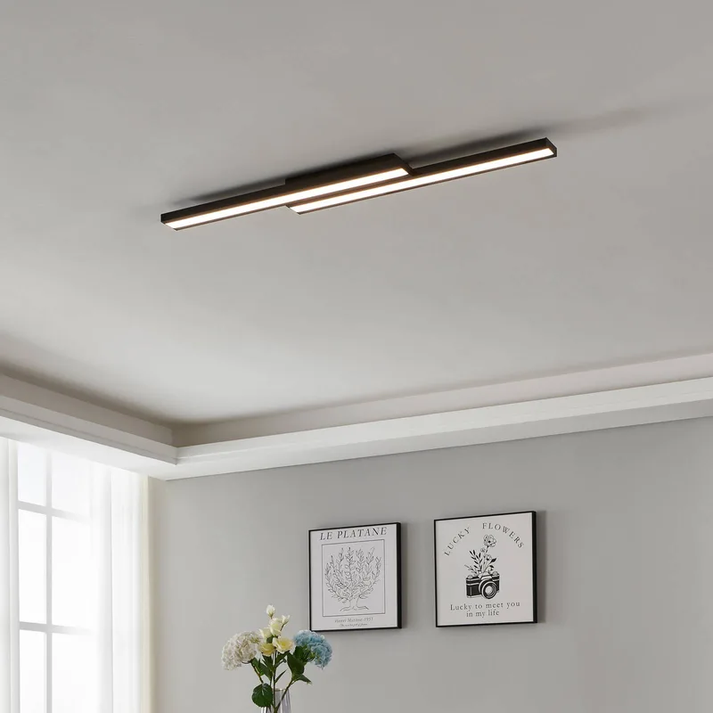 Saliteras-Z LED plafondlamp van EGLO connect in Zwart – productfoto 2 van 5