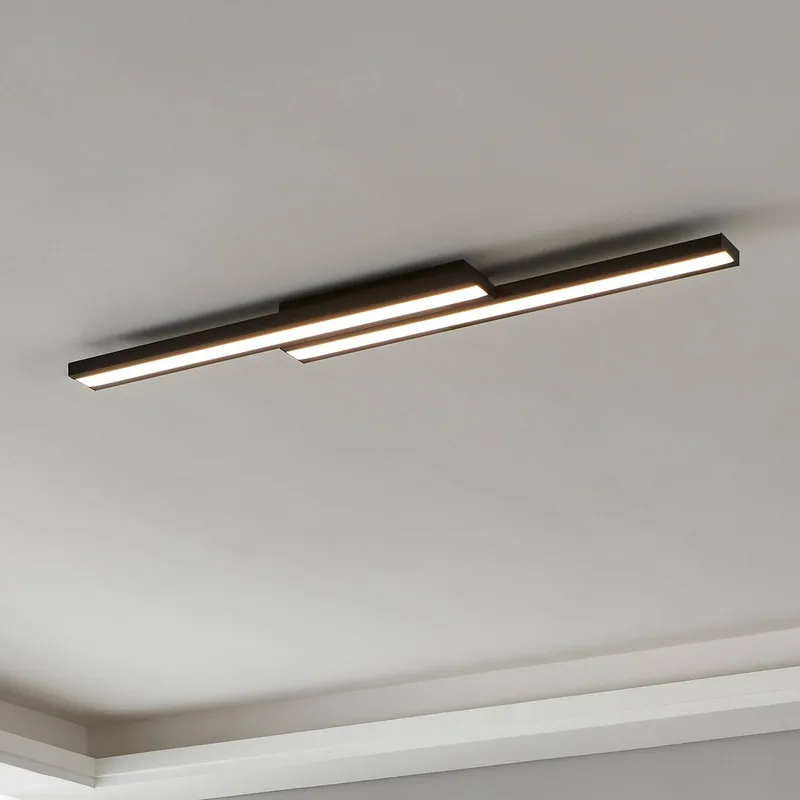 Saliteras-Z LED plafondlamp van EGLO connect in Zwart – productfoto 1 van 5