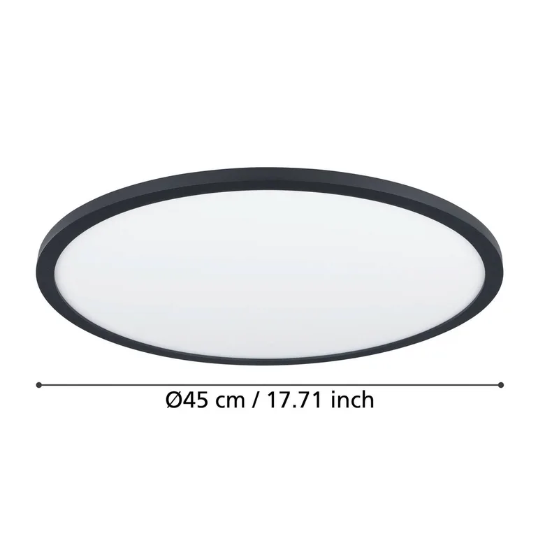 Sarsina-Z plafondlamp zwart Ø45cm by EGLO connect in Black, White – product photo 4 of 5