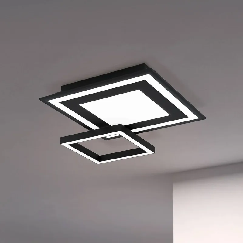 Savatarila-Z LED plafondlamp by EGLO connect in Black – product photo 1 of 5