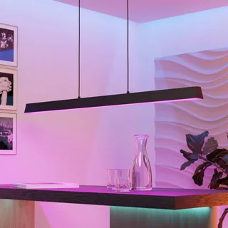 Simolaris-Z LED hanglamp, 122cm van EGLO connect in Zwart – productfoto 1 van 4
