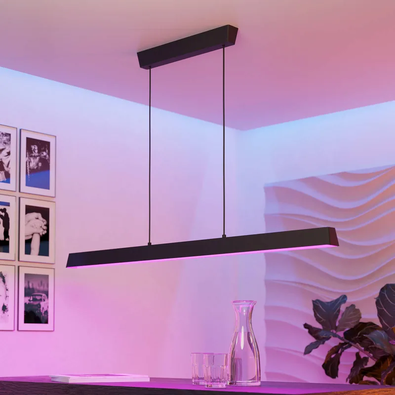 Simolaris-Z LED hanglamp, 122cm van EGLO connect in Zwart – productfoto 2 van 4