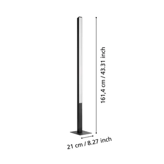 Simolaris-Z LED vloerlamp by EGLO connect in Black – product photo 4 of 5