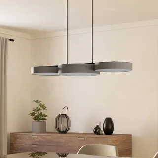 Smart LED hanglamp Barbano-Z, grijs de EGLO connect en Gris, Blanc – photo produit 2 sur 5