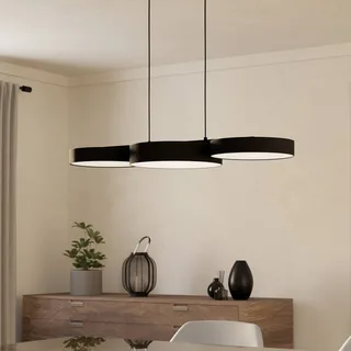 Smart LED hanglamp Barbano-Z, zwart de EGLO connect en Noir, Blanc – photo produit 1 sur 5
